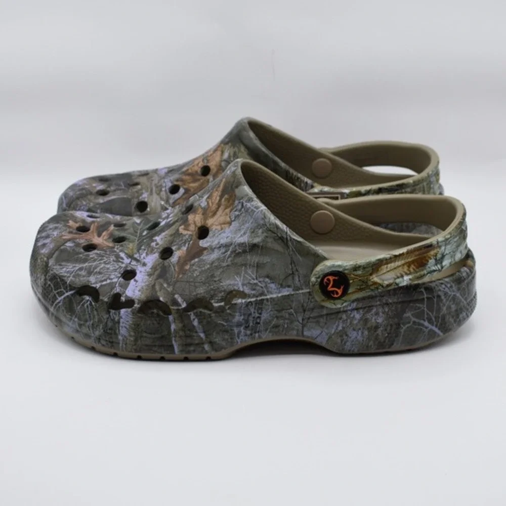 Crocs Baya Realtree APX Edge Camo Clogs Size Mens 8 / Womens‎ 10 210511-90H NWT